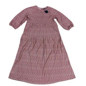 Sfera Printed Long Sleeve Maxi Dress NWT SMALL